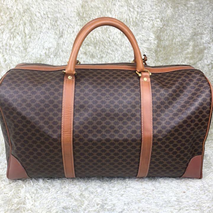 【CELINE】vintage celine black macadam large★ボストンバッグ CELINE セリーヌ マカダム ボストンバッグ ブラック ヴィンテージ