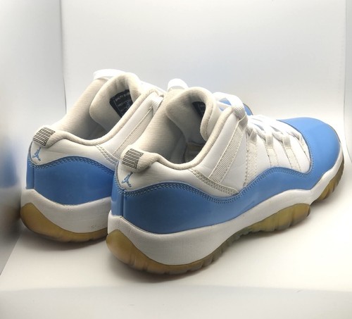 Nike Air Jordan 11 Retro White University Blue UNC 528896-106 Size 6Y Pre Owned - Picture 7 of 13