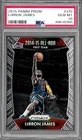 2015 PANINI PRIZM BASKETBALL CARD #375 LEBRON JAMES PSA 10 CLEVELAND CAVALIERS