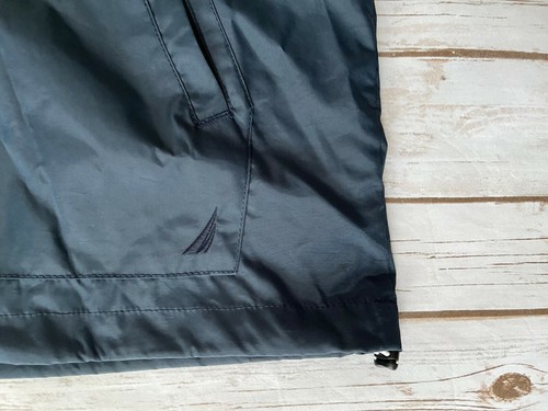 NAUTICA FULL ZIP HOODED WINDREAKER JACKET NAVY BLUE MENS LARGE $128 NEW WITH TAG - Picture 4 of 6