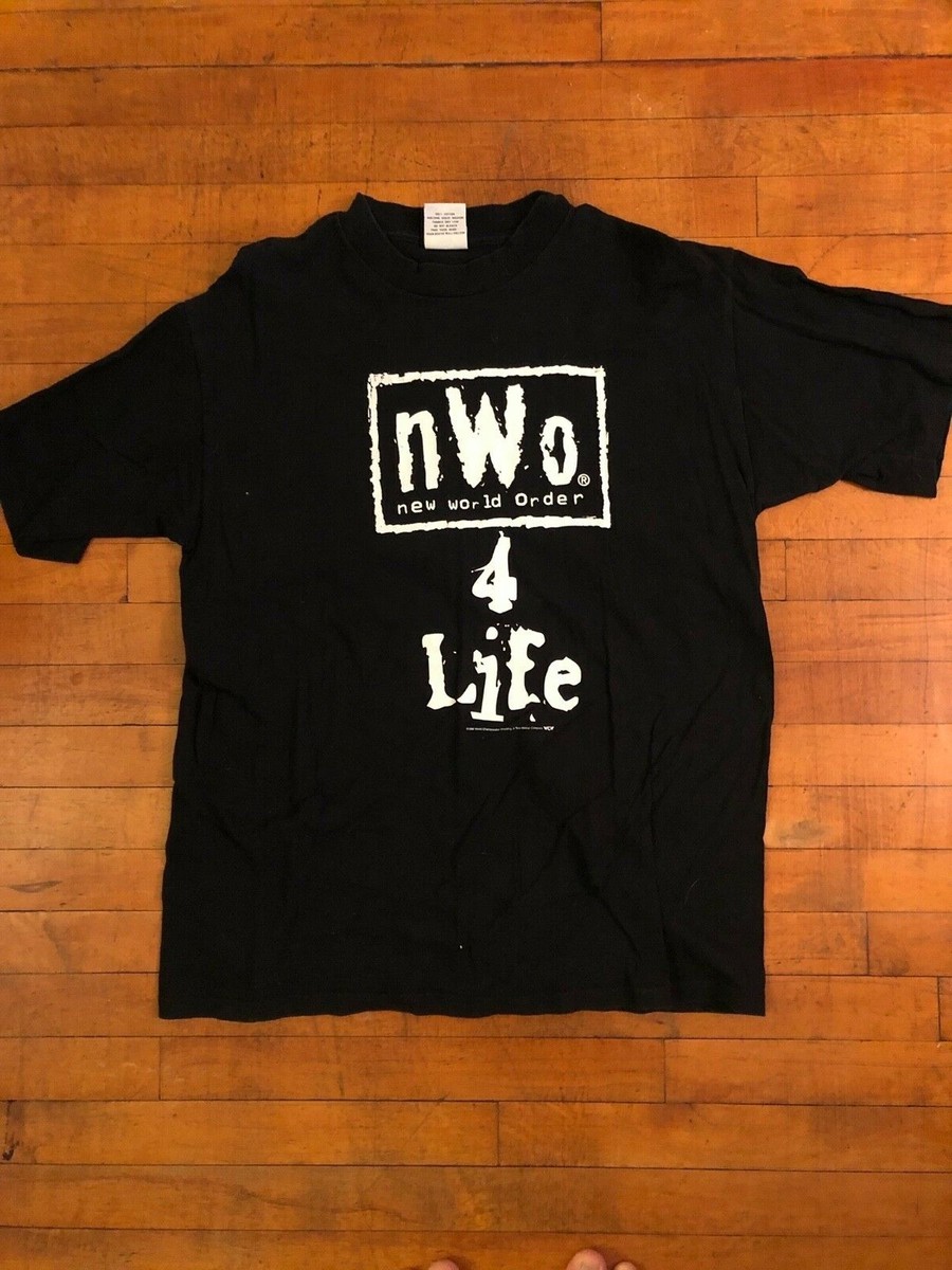 nWo チャンピオンベルト WCW WWE プロレス　Tシャツ WWE Legends nWo big gold belt T-shirt Men's Large XL