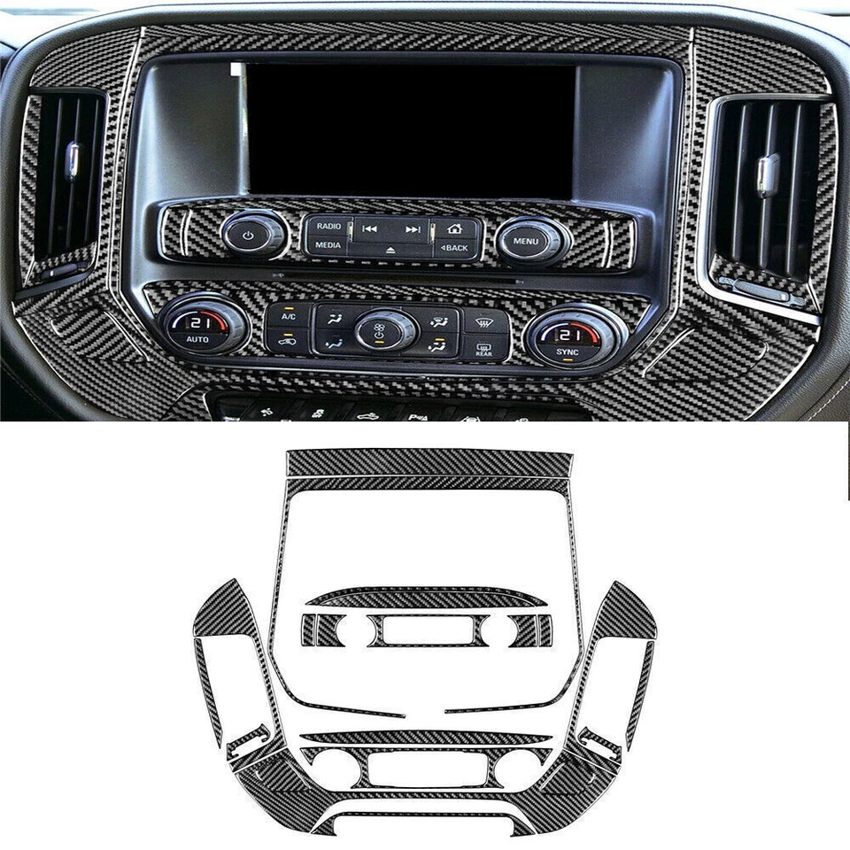 Полный комплект отделки из углеродного волокна 2014-2018 для Chevrolet Silverado GMC Sierra 1500 - Изображение 4 из 4