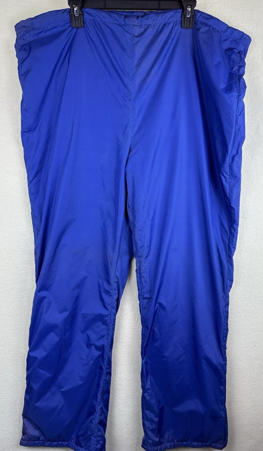 Columbia Pants Windbreaker Rain Mens XL Blue Outdoors Waterproof Shell Zip Legs