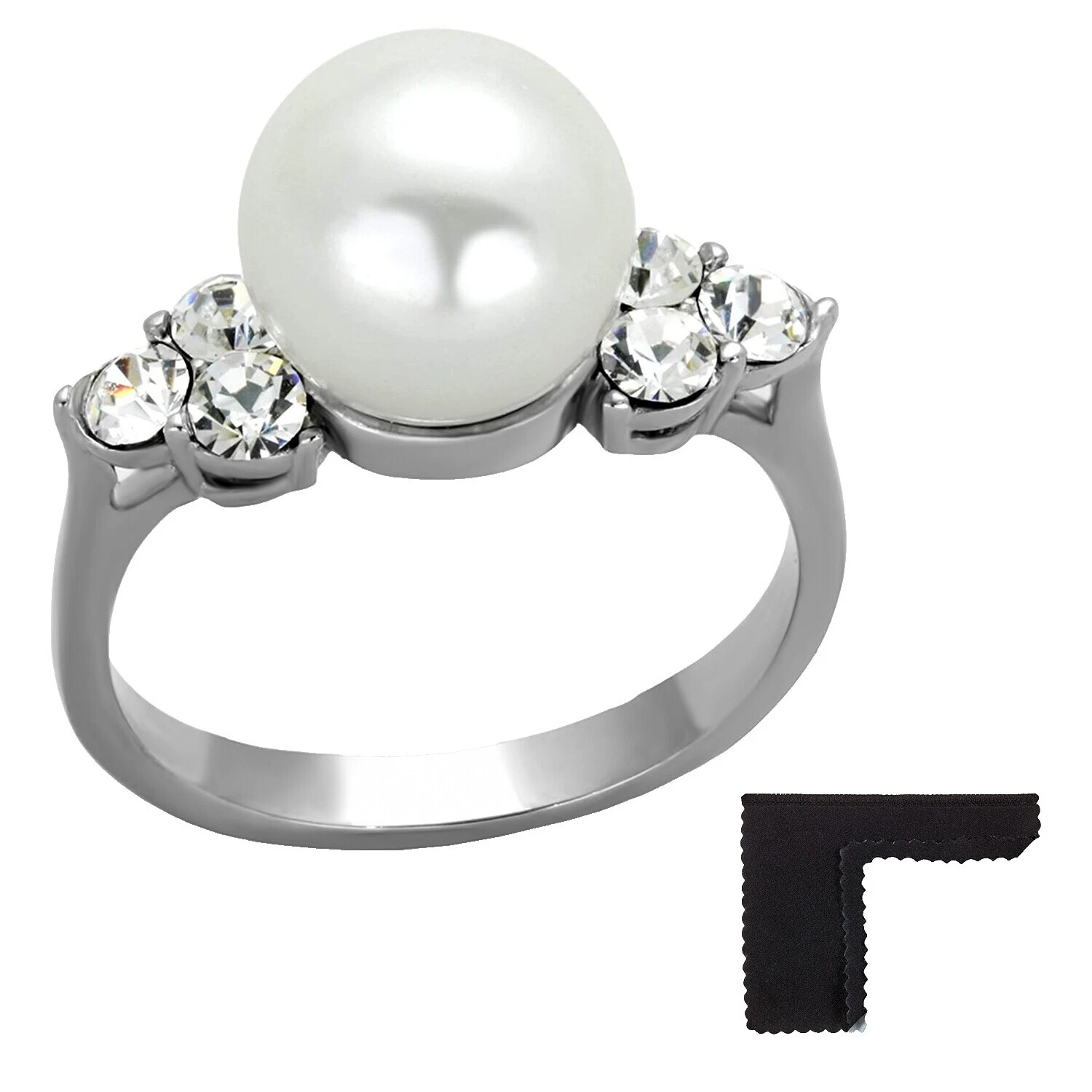 Anillos Blanco De Acero Inoxidable para Hombres