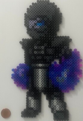 Noob Saibot Bead Sprite Perler Artkal Pixel Art Retro Mortal Kombat Bi-Han Ninja
