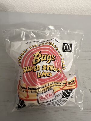 BUGS SUPER STRETCH LIMO MCDONALDS HAPPY MEAL VNTG (1992) TOY (BRAND NEW SEALED)