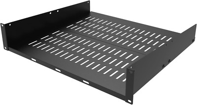 2U Disassembled Server Rack Shelf- Universal Vented Rack Mount ...