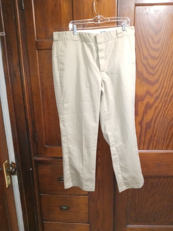 DICKIES MEN'S 874 WORK PANTS KHAKI SIZE 40 X 30 