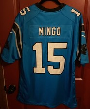 NIKE CAROLINA PANTHERS JONATHAN MINGO BLUE NFL FOOTBALL LARGE JERSEY
