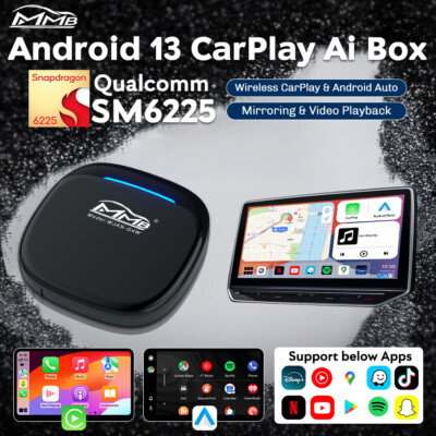 Wireless CarPlay/Android Auto Adapter, MAX 5.0, The Magic Box,8+128GB, QCM 6225