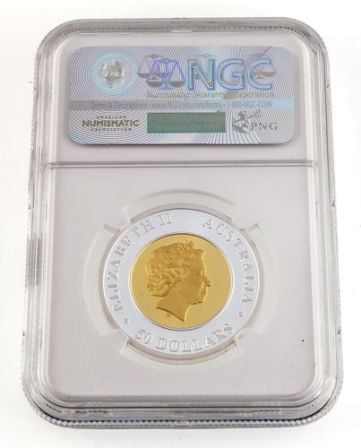 2016-P Bi-Metal Australia $50 1/2 Oz Gold/Silver Eagle NGC PF70 Ultra Cameo Merc - Picture 3 of 14