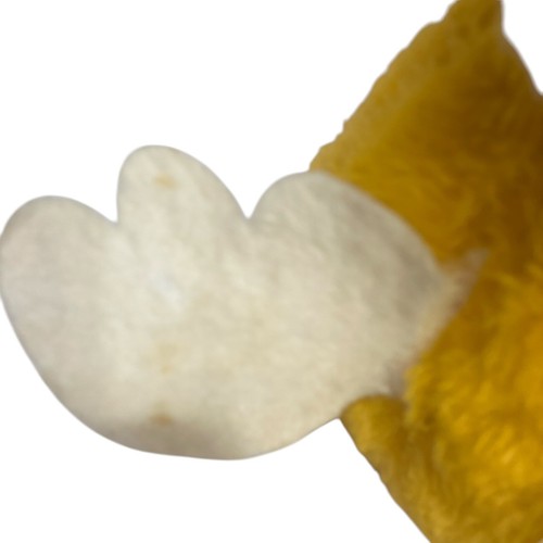 Vintage Eden Duck Rattle inside Stuffed Animal Plush Bow 9" Yellow White READ - Picture 5 of 21