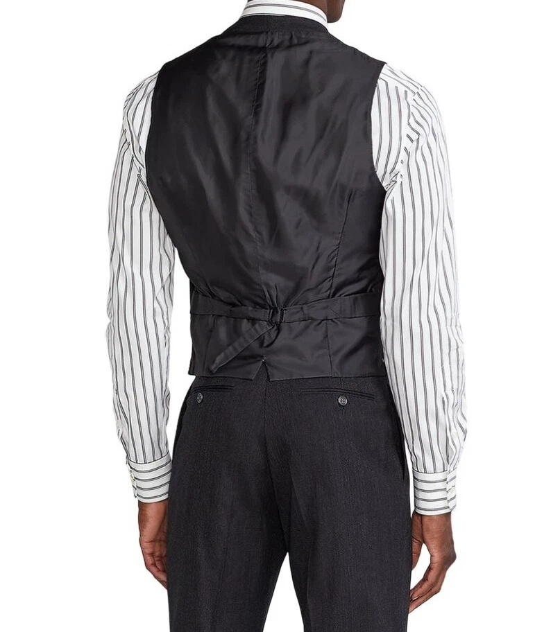 Etiqueta Púrpura Ralph Lauren 100% Lana CEO Trajes Chaleco Chaqueta Chaleco Caballero 44 Foto 3 de 4