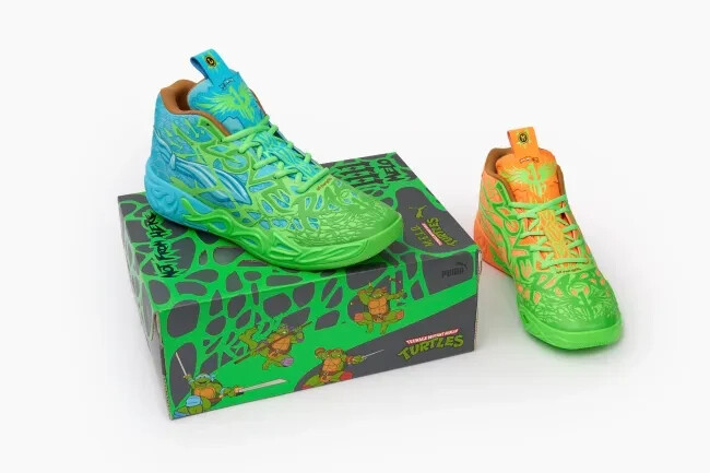 PUMA M.E.L.O. タートルズ mb.04 27cm Puma Lamelo Ball MB 04 Teenage Mutant Ninja Turtles Leonardo