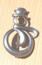 FROSTY THE SNOWMAN LET IT SNOW 1 SILHOUETTE SNOWMAN PEWTER PIN ALL NEW.