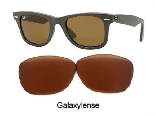 Galaxy Replacement Lenses Ray Ban RB2140 Original Wayfarer Brown 50mm Polarized - Picture 1 of 9