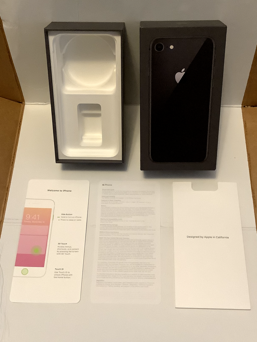 Apple iPhone 8 64GB Space Gray Empty Box - MQ722L/A | eBay