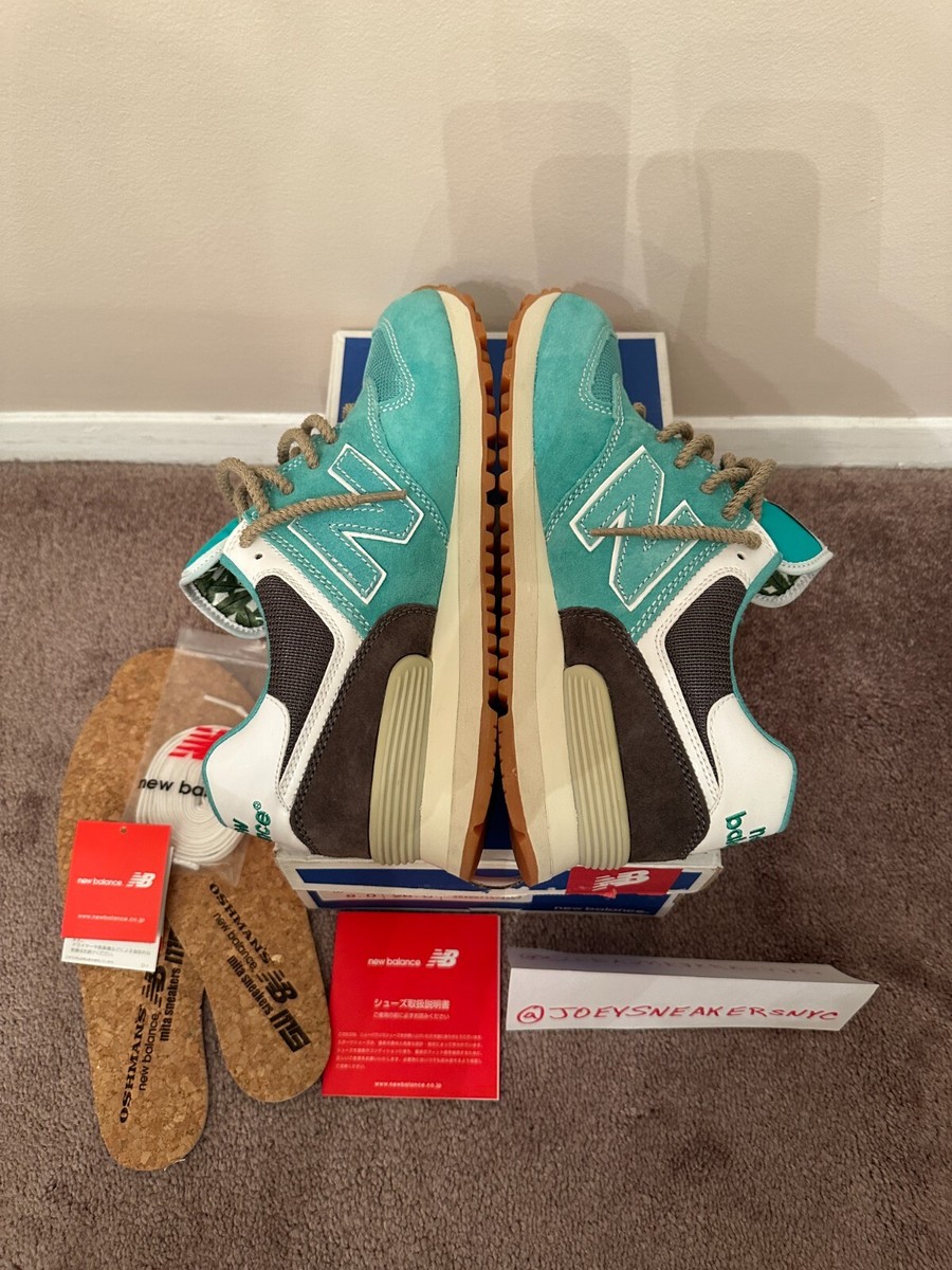 mita sneakers x OSHMAN'S x New Balance ☆ ML574MO ‘MOJITO’ New Balance NB ML574MO x Mita x Oshman's Mint Mojito Teal Sz