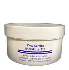 14 oz DOW CORNING MOLYKOTE 111 COMPOUND SILICONE GREASE O-ring, SCUBA Wide Mouth