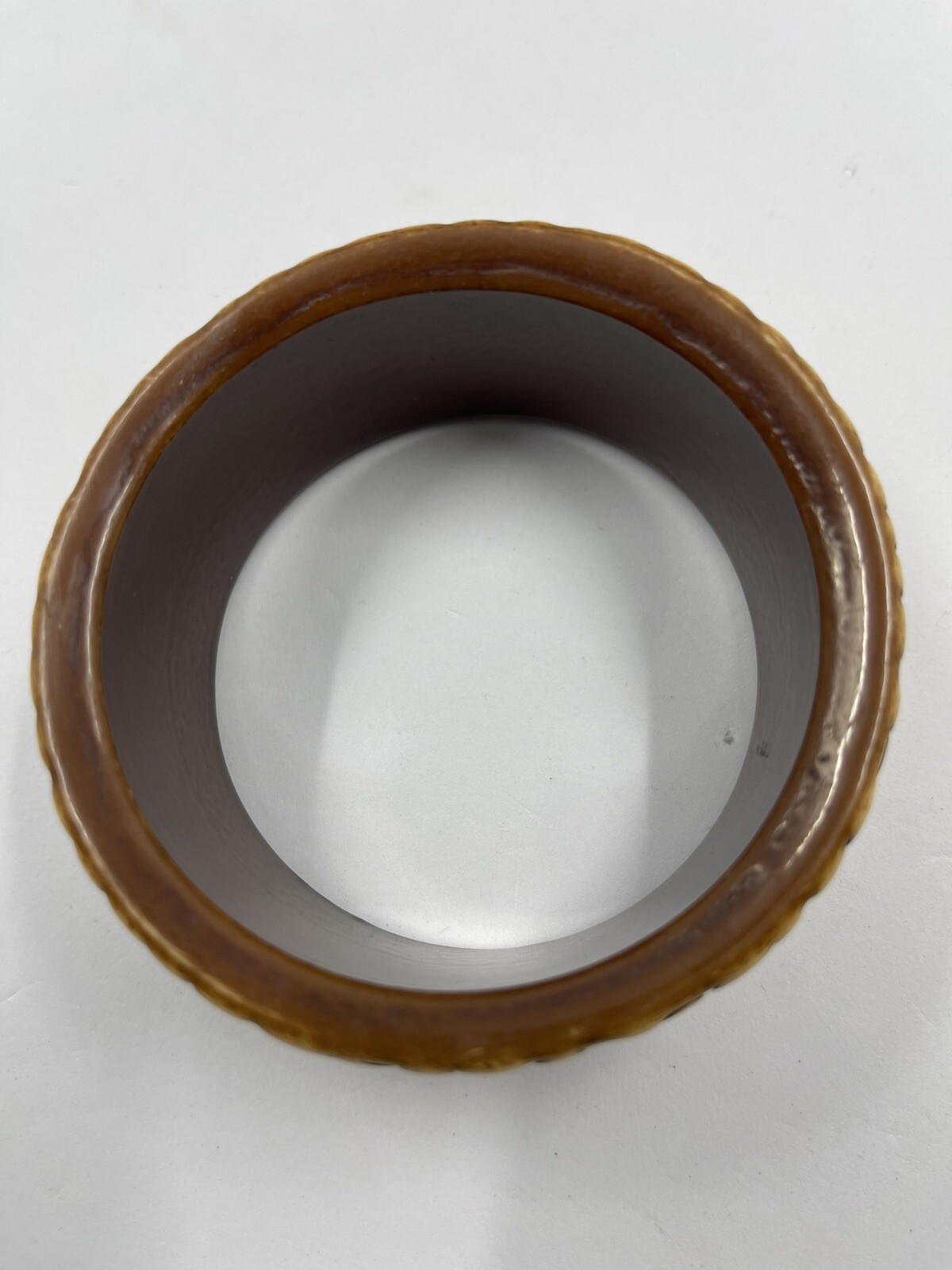 Vintage Snake/Giraffe Pattern Bangle Bracelet Bei… - image 4