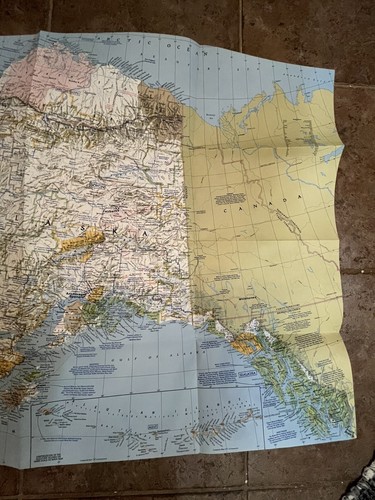 June 1975 Close-Up USA Alaska AK National Geographic Map Poster 2-Sided Colorful - Picture 6 of 11