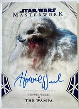 STAR WARS Masterwork - Howie Weed as THE WAMPA Autograph Card No. 65/99