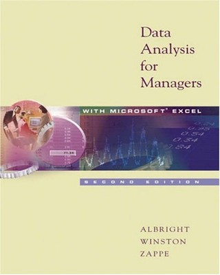 Data Analysis for Managers with Microsoft Excel Hardcover
