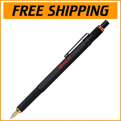 Ergonomic Black Metal Ballpoint Pen with Refillable Design - Writing Excellence