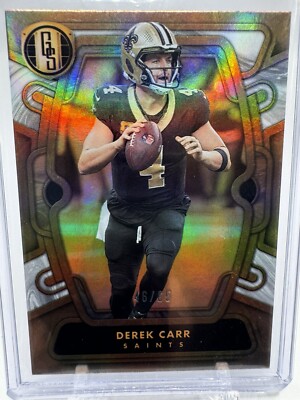 2024 Gold Standard Derek Carr White Gold Parallel 46/65 #70 SAINTS