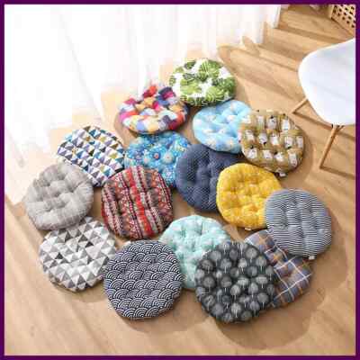 Ultra Thick Round Chair Cushion Seat Pads OUTDOOR Patio