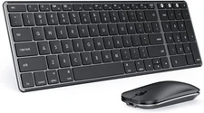 Wireless Bluetooth Keyboard and Mouse for Mac, Multi-Device Space Gray 