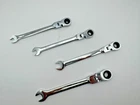 Reversible Ratcheting Combination Wrench with adjustable head Metric 6 8 9 10mm