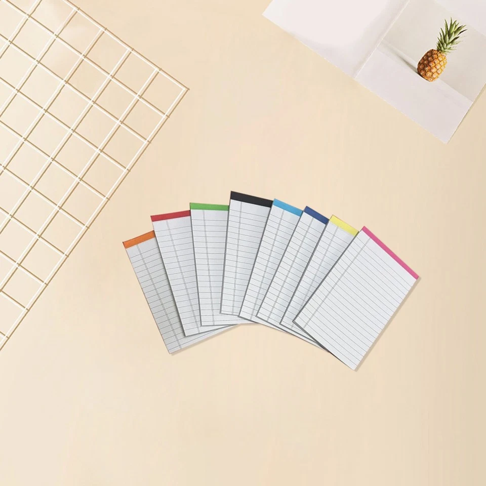  8PCS Legal Notepads: A6 Wide Ruled Writing Pad - Thick Paper No Ink Bleeding - Image 4 of 4