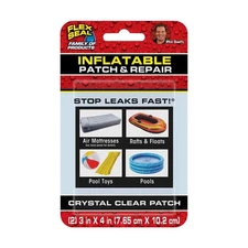 Flex Seal Family 6025036 3 x 4 in. Fast Inflatable Patch & Repair Kit Clear -...
