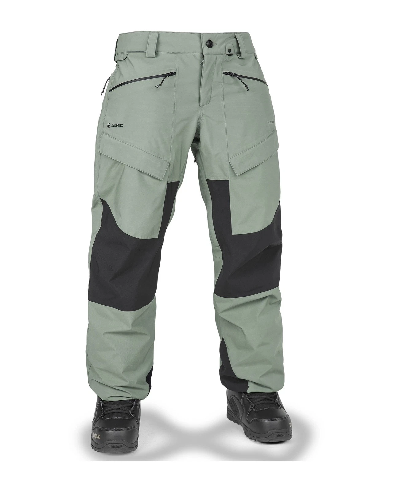 Volcom V.CO At Stretch Gore-Tex Women's Snow Pants, Lichen Green, Large