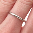 925 Sterling Silver Vintage Wedding Stackable Band Ring Size 8