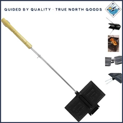 26.7" Double, Cast Iron Square Pudgy Pie Maker Campfire Pudgie Sandwich Cooker