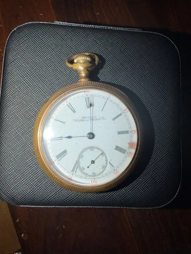 Antique 1901 Waltham AM W Co Model 1883 Pocket Watch Good Balance 18s 7j USA