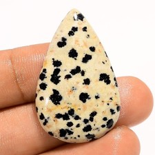 30 Ct Natural Dalmatian Jasper Pear Cabochon Loose Gemstone For Ring 34X21X5 mm