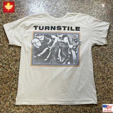 New !! Turnstile Band Shirt, Turnstile Rare White Cotton Unisex Shirt S-5XL