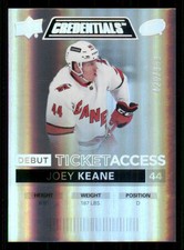 2021-22 Upper Deck Credentials Joey Keane Rookie 425/999 Carolina Hurricanes #95