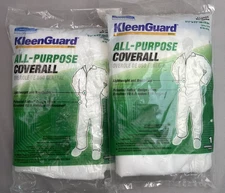 2 Pack Kimberly-Clark Kleen Guard All-Purpose Coverall Protective Suits Size XL