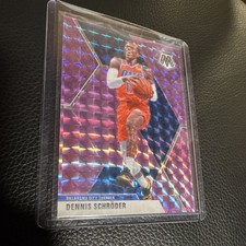 Panini 2019-20 Mosaic Dennis Schröder Thunder Purple Prizm #163 /49