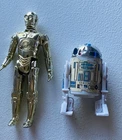 1977 C-3PO & R2-D2 Complete Vintage Star Wars Kenner All Original Hong Kong