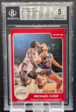 1984-85 Star NBA Basketball XRC Rookie Card ~ Michael Cage #15 ~ BGS 5 Graded. rookie card picture