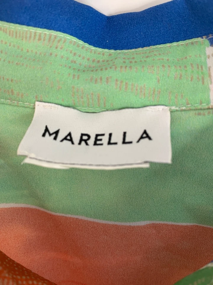 Marella Pluto Midi Shirt Dress Size L/XL Multicolor $435 RK10651 EUC Italy - Image 4 of 4