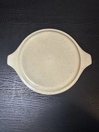 Vintage Pyrex Lid Speckled Tan 20-C28 6.25” Lid Only Homestead Forest Fancies