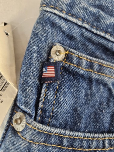 Polo Ralph Lauren Jeans Boys 12 Blue The 67 Loose Denim Baggy Vintage NEW TAG - Picture 12 of 21