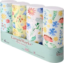 (Free Duty Tax) Car Tissues Cylinder 4 Packs Round Tissue Box Holder Perfect