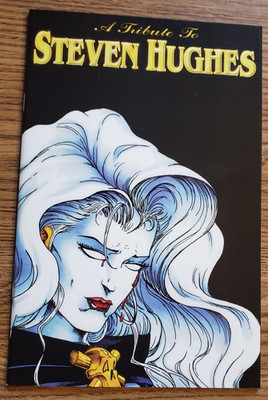 A TRIBUTE TO STEVEN HUGHES #1 (2000) GRADE NM PREMIUM CHAOS VARIANT LADY DEATH